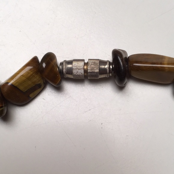 Tiger Eye Stone Beaded Necklace - Picture 6 of 6